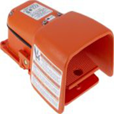RS PRO,116-849, 护罩盖 重型 支脚开关, SPCO触点, 触点额定250 V 交流AC 铸铁, IP56, 20 A, 瞬时型开关, 橙色, Hercules