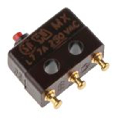 RS PRO,333-316, 杠杆 超小型微动开关, SPCO, 28 V dc, 250 V 交流, 4 A触点, 焊接端, 操作力0.275N