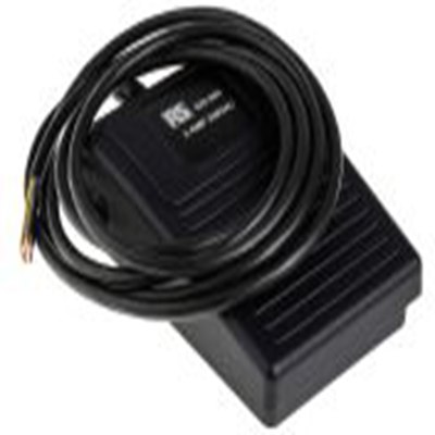 RS PRO,335-369, 护罩盖 轻型工业用 支脚开关, SPCO触点, 触点额定250 V 交流AC 热塑性塑料, IPX2, 3 A, 瞬时型开关, 黑色, 6210