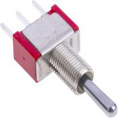 RS PRO,401-670, 扳钮开关, 单刀双掷, 开 - 关 - 开操作, 5 A 28 V dc, PCB安装, 通孔端子