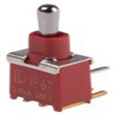 RS PRO,401-674, 扳钮开关, 单刀双掷, 开 - 关 - 开操作, 400 mA 15 V dc, PCB安装, 焊接端子, IP40