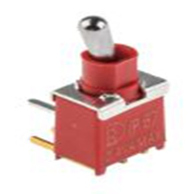 RS PRO,401-686, 扳钮开关, 单刀双掷, 接通 -（接通）操作, 400 mA 15 V dc, PCB安装, 焊接端子, IP40