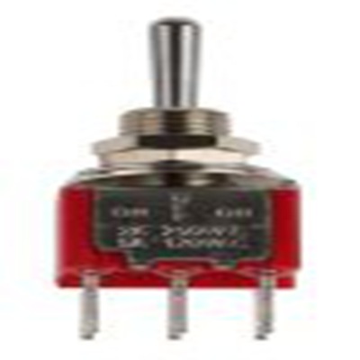 RS PRO,401-692, 扳钮开关, 双刀双掷, 开 - 关 - 开操作, 5 A 28 V dc, PCB安装, 焊接端子