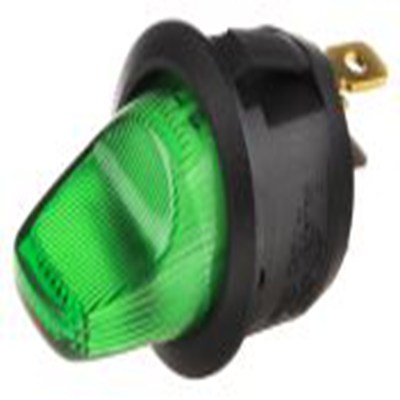 RS PRO,419-855, 照明 扳钮开关, 单刀单掷, 开 - 关操作, 16 A 12 V dc, 面板安装, 插片端子