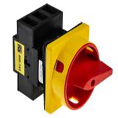 RS PRO,466-144, 3 隔离开关, 3极, 面板安装 40 A, IP65 45 kW, 红色把手