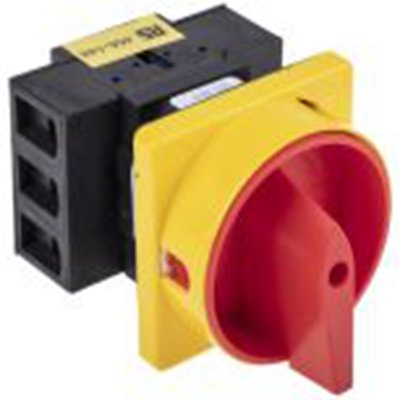 RS PRO,466-148, 3 隔离开关, 3极, 面板安装 25 A, IP65 11 kW, 红色把手