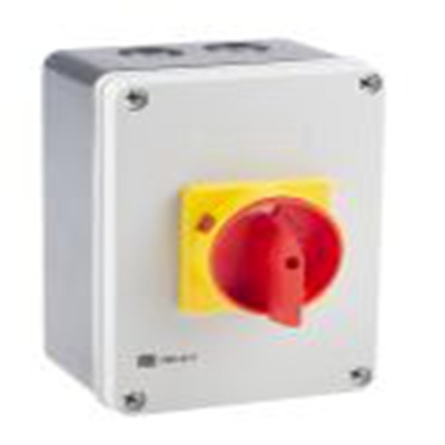 RS PRO,466-217, 3 隔离开关, 4极, DIN 导轨安装 80 A, IP65 37 kW, 红色把手