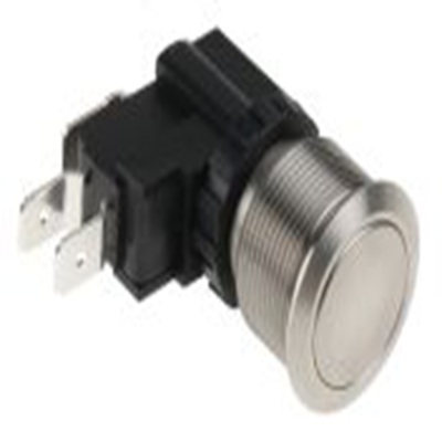 RS PRO,175-8706, 按钮开关, Φ22.2 mm开孔, 面板安装, 瞬时型操作, 单刀双掷, IP40 250 V 交流, MW22系列