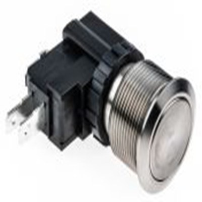 RS PRO,175-8200, 照明 按钮开关, Φ22.2 mm开孔, 面板安装, 闭锁操作, 白色LED, 单刀双掷, IP40 250 V 交流