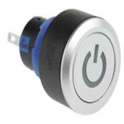 RS PRO,175-8256, 照明 按钮开关, Φ22.2 mm开孔, 面板安装, 瞬时型操作, 绿色LED, 单刀双掷, IP65 36 V dc 250 V 交流, KPB22系列