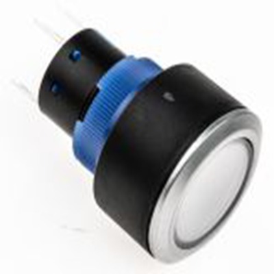 RS PRO,175-8298, 照明 按钮开关, Φ22.2 mm开孔, 面板安装, 瞬时型操作, 红色LED, 单刀双掷, IP65 36 V dc 250 V 交流, KPB22系列