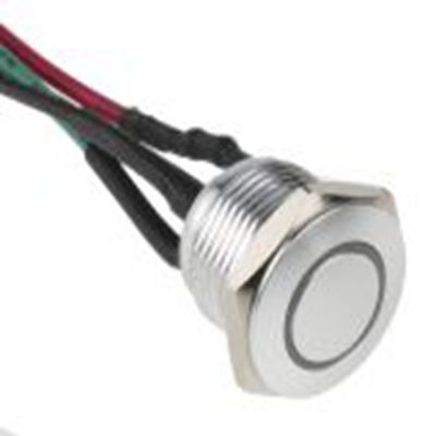 RS PRO,175-9491, 照明 按钮开关, Φ16 mm开孔, 面板安装, 瞬时型操作, 红色LED, 单刀单掷, IP40 36 V dc, MPB16系列
