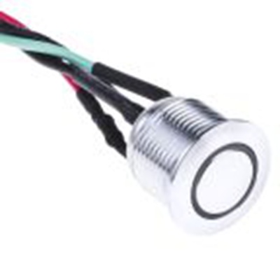 RS PRO,175-9494, 照明 按钮开关, Φ16 mm开孔, 面板安装, 瞬时型操作, 白色LED, 单刀单掷, IP40 36 V dc 36 V 交流, MPB16系列
