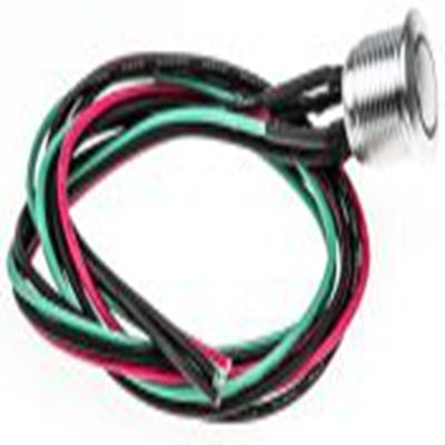 RS PRO,175-8575, 照明 按钮开关, Φ16 mm开孔, 面板安装, 瞬时型操作, 绿色LED, 单刀单掷, IP40 36 V dc, MPB16系列