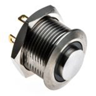 RS PRO,175-9547, 照明 按钮开关, Φ16 mm开孔, 面板安装, 瞬时型操作, 绿色LED, 单刀单掷, IP40 36 V dc, MPB16系列