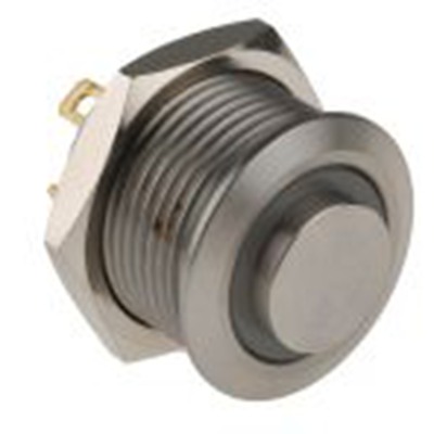 RS PRO,175-9206, 照明 按钮开关, Φ16 mm开孔, 面板安装, 瞬时型操作, 绿色LED, 单刀单掷, IP40 36 V dc, MPB16系列