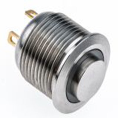 RS PRO,175-9210, 照明 按钮开关, Φ16 mm开孔, 面板安装, 瞬时型操作, 白色LED, 单刀单掷, IP40 36 V dc, MPB16系列