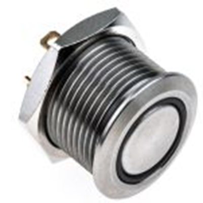 RS PRO,175-9755, 照明 按钮开关, Φ16 mm开孔, 面板安装, 瞬时型操作, 黄色LED, 单刀单掷, IP40 36 V dc, MPB16系列