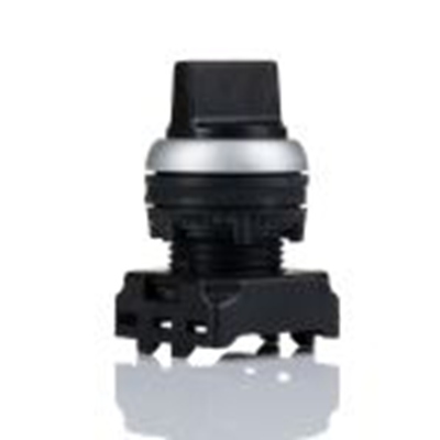 RS PRO,188-1152, 3档 选择器开关头, Φ22 mm开孔, 弹簧复位, IP65