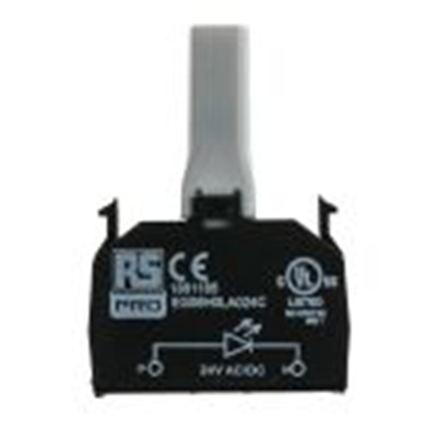 RS PRO,188-1185, 包含LED 照明块, 琥珀色灯, 照明块, 24 V ac/dc