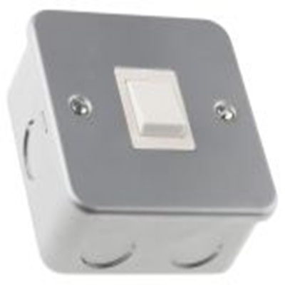 RS PRO,668-3660,1位, 2极 摇臂, 1路, 20 A RS Metalclad 系列, 灰色, IP20