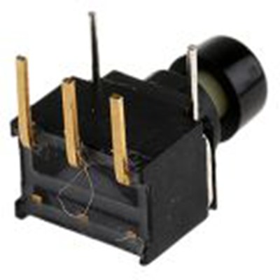 RS PRO,734-6754P, 微型按钮开关, Φ5.1 x 5.1 mm开孔, PCB安装, 瞬时型操作, 黑色LED, 单刀双掷, IP40 20 V dc 125 V 交流