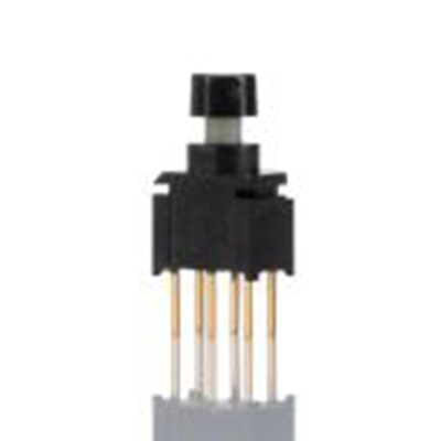 RS PRO,734-6763P, 微型按钮开关, PCB安装, 瞬时型操作, 黑色LED, 双刀双掷, IP40 0.4 V 交流