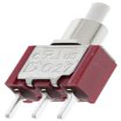 RS PRO,734-6782P, 按钮开关, PCB安装, 瞬时型操作, 红色LED, 单刀双掷 28 V dc 120 V 交流