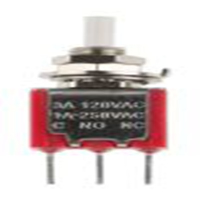 RS PRO,734-6788P, 按钮开关, Φ6.4 mm开孔, PCB安装, 瞬时型操作, 白色LED, 单刀双掷 28 V dc 120 V 交流