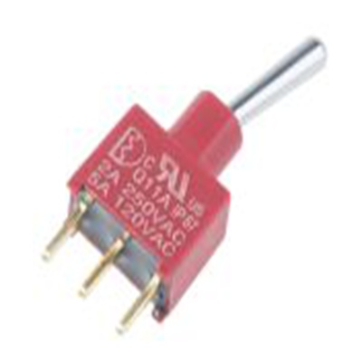 RS PRO,734-6962P, 扳钮开关, 单刀双掷, 接通 -（接通）操作, 5 A 12 V dc, PCB安装, 焊接端子, IP40