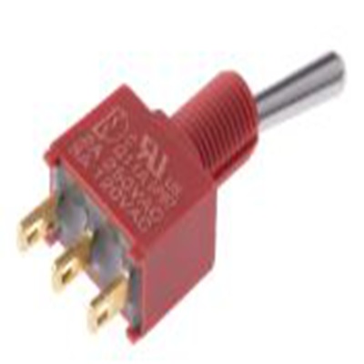 RS PRO,734-6968P, 扳钮开关, 单刀双掷, 接通 -（接通）操作, 5 A 12 V dc, PCB安装, 焊接端子, IP40