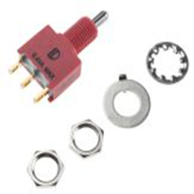 RS PRO,734-6980, 扳钮开关, 单刀双掷, 开 - 关 - 开操作, 400 mA 12 V dc, PCB安装, 焊接端子, IP40