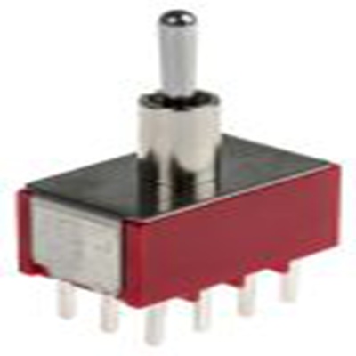 RS PRO,734-7012P, 扳钮开关, 四刀双掷, 开 - 开 - 开操作, 5 A 20 V dc, PCB安装, 焊接端子, IP40