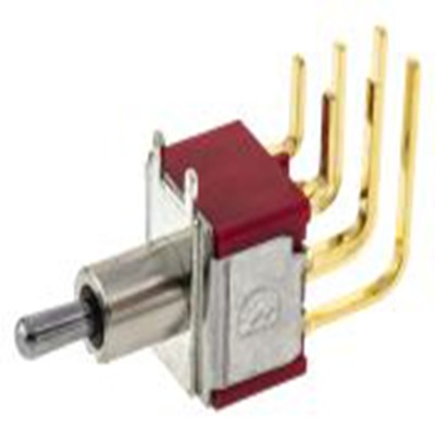 RS PRO,734-7040P, 扳钮开关, 双刀双掷, 开 - 关 - 开操作, 400 mA 26 V dc, PCB安装, 焊接端子
