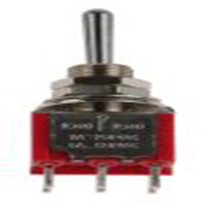 RS PRO,734-7044P, 扳钮开关, 双刀双掷, 开 - 关 - 开操作, 5 A 26 V dc, 面板安装, 焊接端子