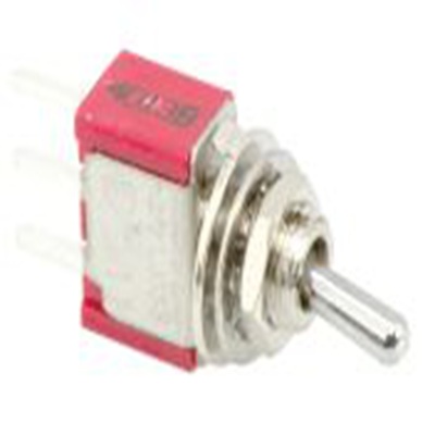 RS PRO,734-7090P, 扳钮开关, 单刀双掷, 接通 -（接通）操作, 5 A 26 V dc, PCB安装, 焊接端子