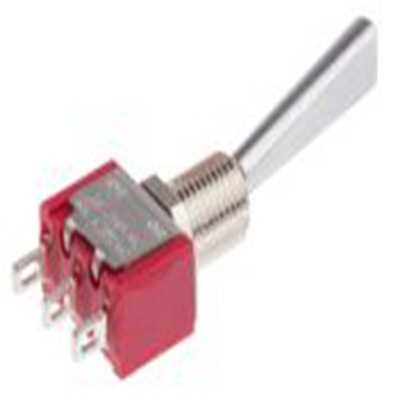 RS PRO,734-7101P, 扳钮开关, 单刀双掷, 接通 -（接通）操作, 5 A 28 V dc, 面板安装, 焊接端子