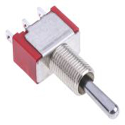RS PRO,734-7123P, 扳钮开关, 单刀双掷, 开 - 关 - 开操作, 5 A 28 V dc, 面板安装, 焊接端子