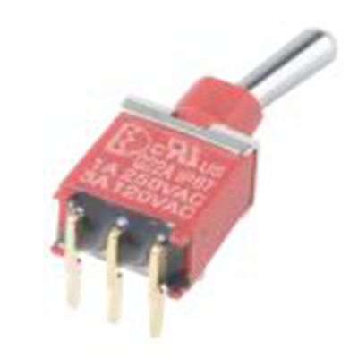 RS PRO,734-7163P, 扳钮开关, 单刀双掷, 接通 -（接通）操作, 3 A 15 V dc, PCB安装, 焊接端子, IP40