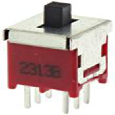 RS PRO,734-7252P, 双刀双掷 拨动开关, 开 - 关 - 开操作, PCB安装, 3 A 尼龙