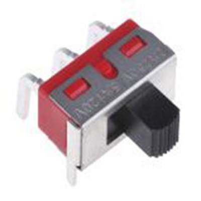 RS PRO,734-7296P, 单刀双掷 拨动开关, 闭锁操作, PCB安装, 5 A 镀银黄铜