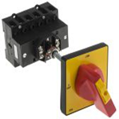 RS PRO,773-7976, 1, 3 隔离开关, 6极, DIN 导轨安装 32 A, IP65 22 kW, 红色把手