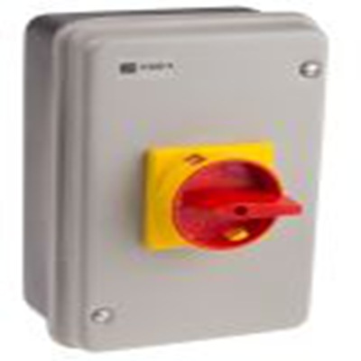 RS PRO,773-8014, 3 隔离开关, 3极, 面板安装 40 A, IP54, 红色把手