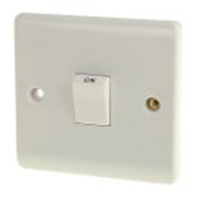 RS PRO,775-8074,1位, 2极 摇臂, 1路, 250 V, 20 A RS White 系列, 白色, IP20