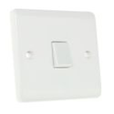 RS PRO,775-8090,1位, 1极 摇臂, 2路, 250 V, 10 A RS White 系列, 白色, IP20