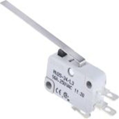 RS PRO,804-6219, 长直杆 微型开关, SPCO, 250 V 交流, 16 A触点, 快速连接端, 操作力400g, IP40