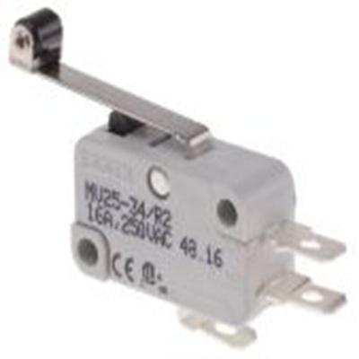 RS PRO,804-6221, 长滚轮杠杆 微型开关, SPCO, 250 V 交流, 16 A触点, 快速连接端, 操作力400g