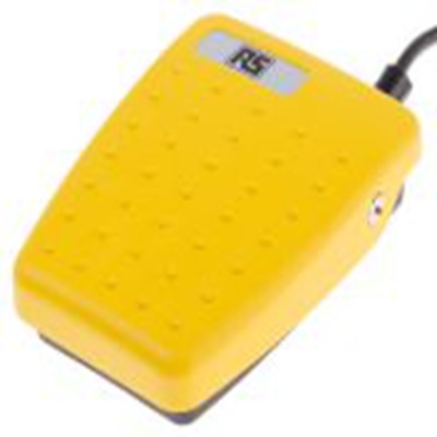 RS PRO,808-6986, 否 通用 支脚开关, SPCO触点, 触点额定24 V 交流AC 热塑性塑料, IPX7, 1.75 A, 瞬时型开关, 黄色