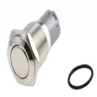 RS PRO,811-8376, 按钮开关, Φ16 mm开孔, 面板安装, 闭锁操作, 白色LED, 单刀双掷, IP65, IP40 250 V 交流