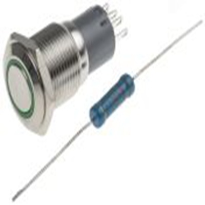 RS PRO,811-8402, 照明 按钮开关, Φ16 mm开孔, 面板安装, 闭锁操作, 绿色LED, 单刀双掷, IP65, IP40 250 V 交流